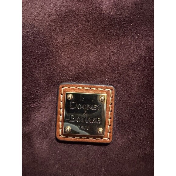 Dooney & Bourke Suede Kiss Lock Wallet Burgundy Red Frame Clutch Vintage Style - Picture 2 of 4